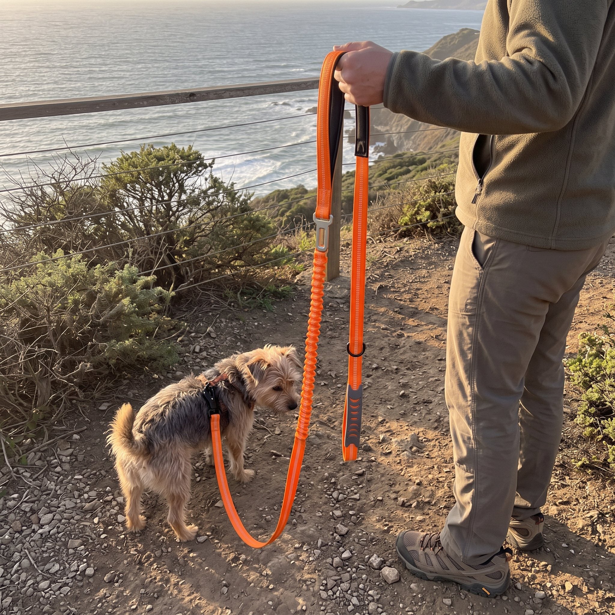 Trailkind leash in an everyday dog-walking scene 3