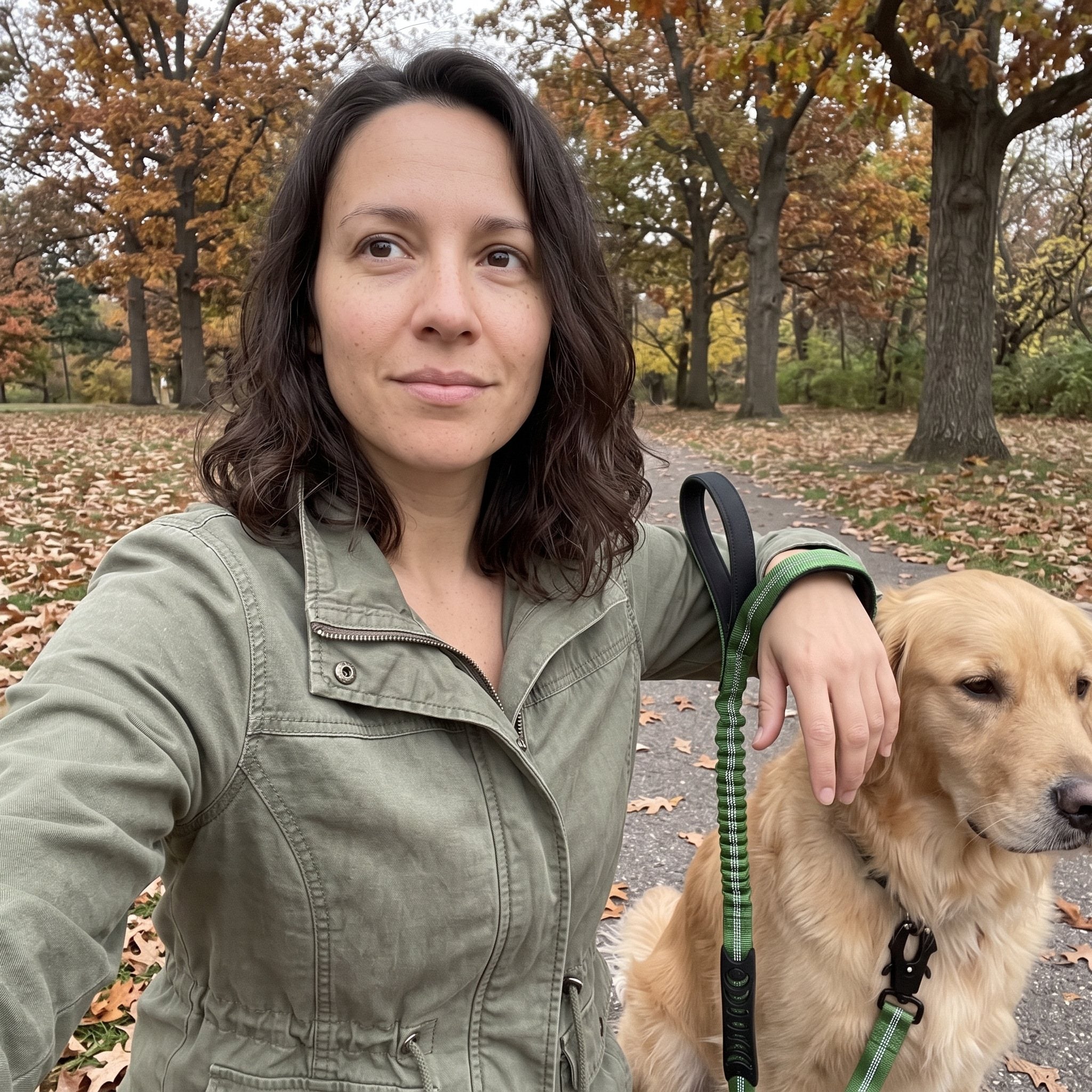Trailkind leash in an everyday dog-walking scene 4
