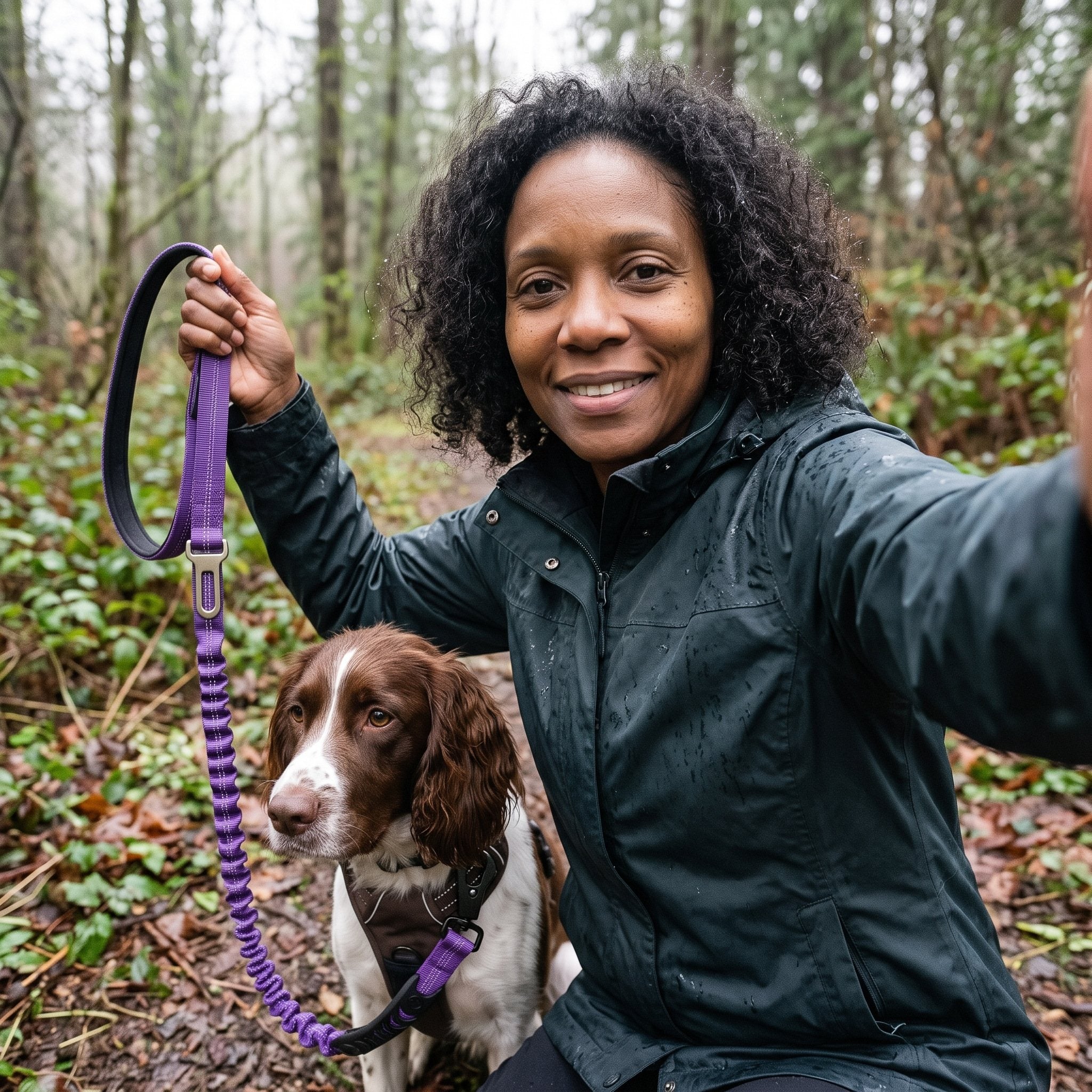 Trailkind leash in an everyday dog-walking scene 12