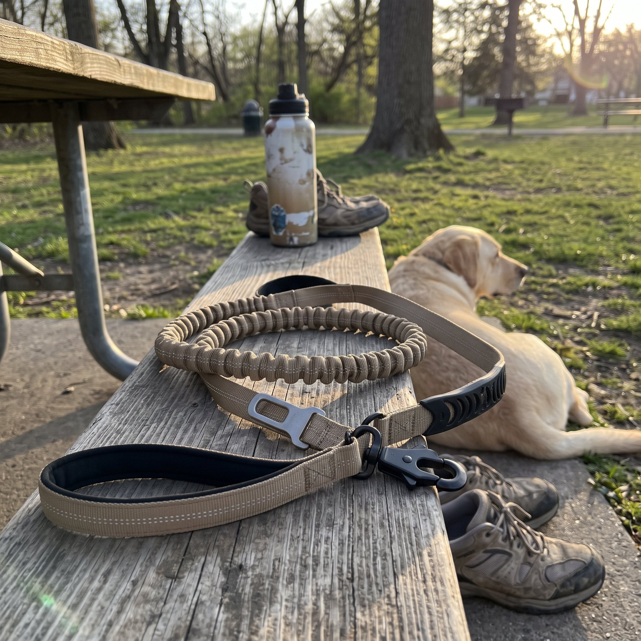 Trailkind leash in an everyday dog-walking scene 15